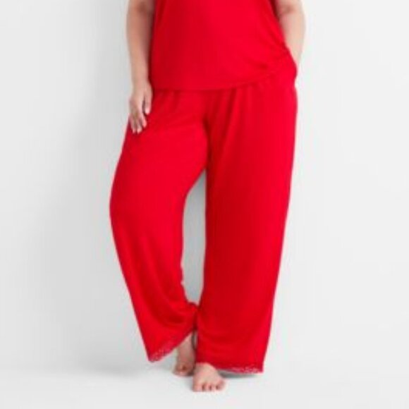 NWT STATE OF DAY PAJAMAS SET WITH LACE XL - Picture 1 of 1